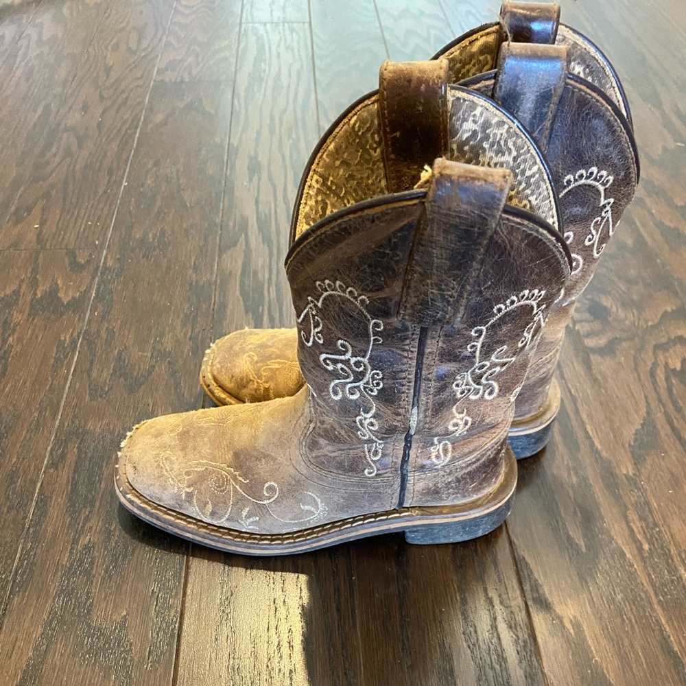 Girls Smoky Mountain leather boots sz 11